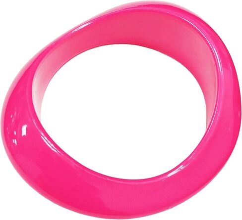 Fluorescent Color Irregular Cuff Bangle Candy Color Geometric Bangle Bracelet Imitation Stone Texture Chunky Acrylic Geometric Bracelet Exaggerated Party Jewelry in Saudi Arabia