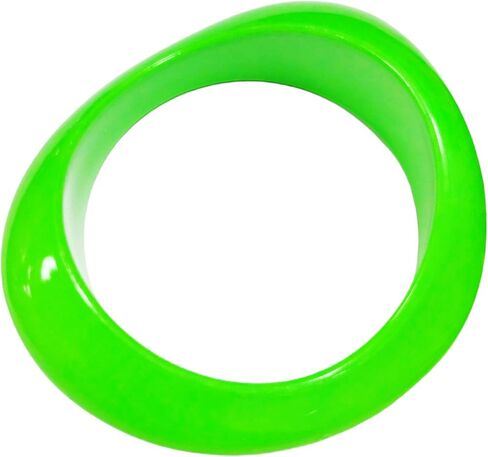 Fluorescent Color Irregular Cuff Bangle Candy Color Geometric Bangle Bracelet Imitation Stone Texture Chunky Acrylic Geometric Bracelet Exaggerated Party Jewelry in Saudi Arabia