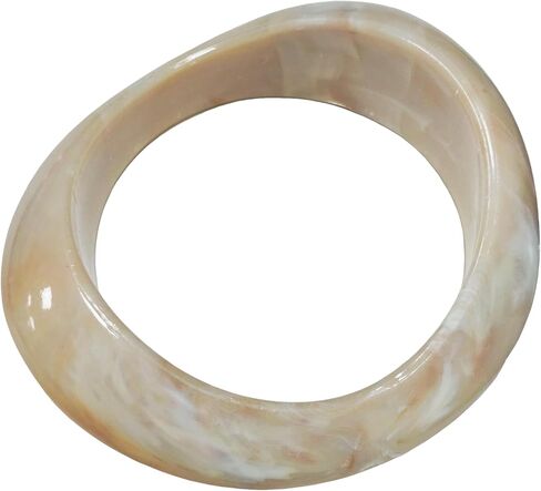 Fluorescent Color Irregular Cuff Bangle Candy Color Geometric Bangle Bracelet Imitation Stone Texture Chunky Acrylic Geometric Bracelet Exaggerated Party Jewelry in Saudi Arabia