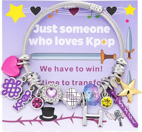 for KPop Bracelet Merch for Women Charms Bracelet Gifts for Fans Accessories Jewelry Friendship Merchandise Gifts in Saudi Arabia