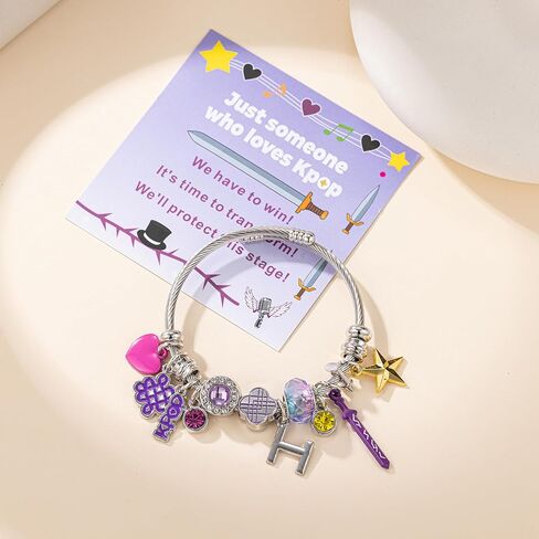 for KPop Bracelet Merch for Women Charms Bracelet Gifts for Fans Accessories Jewelry Friendship Merchandise Gifts in Saudi Arabia