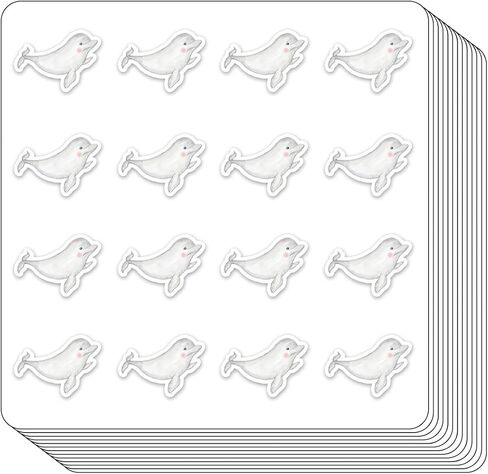 Beluga Whale Planner Stickers, 0.5in Sea Animal Scrapbooking Kids DIY Calendar Crafting 208-Pack in Saudi Arabia
