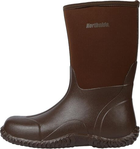 Northside Mens Shoshone Falls Mid All-Weather Boots - Waterproof Textured Rubber Removable EVA Insole - Rubber Traction Calendar Outsole Insulated Neoprene Boot in Saudi Arabia
