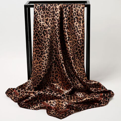 Women's Headband Scarf Satin Print Wrap Hair Accessories Fashion Accessories 35 Inch Square Shawl in Saudi Arabia