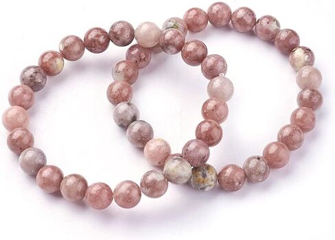 1 Pc Jade Beaded Bracelet, Natural Plum Blossom Jade Beads Stretch Bracelets Round Beaded Strand Stretch Bracelet Multilayered Bracelet Set for Man Women Trendy Costume Jewelry Gifts in Saudi Arabia