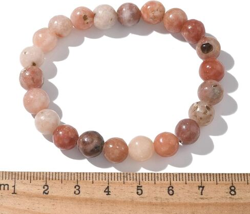 1 Pc Jade Beaded Bracelet, Natural Plum Blossom Jade Beads Stretch Bracelets Round Beaded Strand Stretch Bracelet Multilayered Bracelet Set for Man Women Trendy Costume Jewelry Gifts in Saudi Arabia
