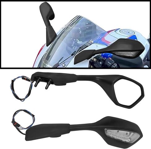 مرآة الرؤية الخلفية الجانبية مع ضوء إشارة الانعطاف متوافق مع 2018-2022 S1000RR S1000 RR / 2021-2022 S1000M S1000 M in Saudi Arabia