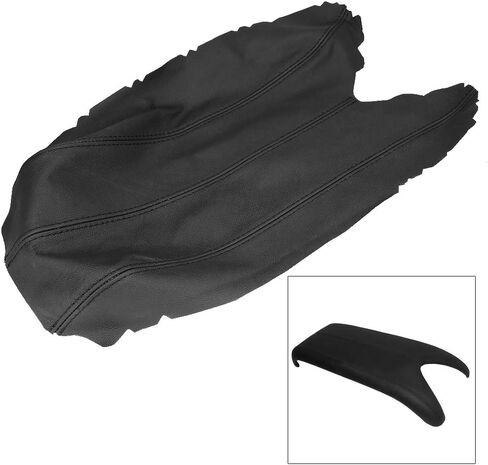 Center Console Lid Armrest Cover Real Leather Black Replacement for Acura RDX 07-12 Replacement for Acura RDX Accessories in Saudi Arabia