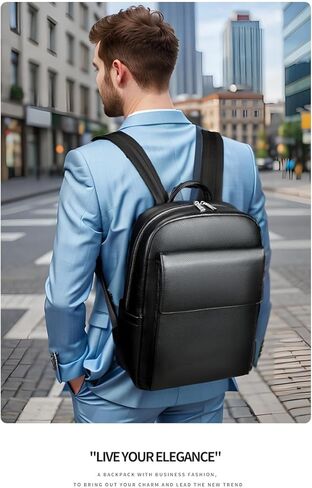Laptop Backpack for Women Men Designer Style Business Computer Daypack Casual Gift Box (Black) in Kuwait