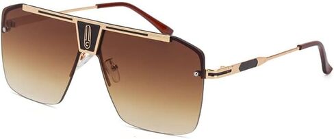 HD Men's sunglasses half frame black retro sunglasses driving fishing UV protection in Saudi Arabia