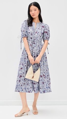 Ulla Johnson Women's Adriana Short Sleeve Cotton Dress in Saudi Arabia