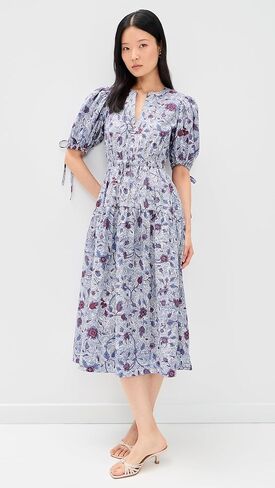Ulla Johnson Women's Adriana Short Sleeve Cotton Dress in Saudi Arabia