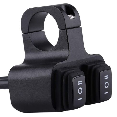CNC Aluminum Alloy Motorcycle Handlebar Mount Headlight Spotlight 3 Way OnOff Dual Switch Motorcycle Handlebar Control Switch in Saudi Arabia