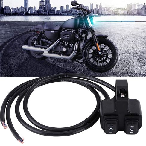 CNC Aluminum Alloy Motorcycle Handlebar Mount Headlight Spotlight 3 Way OnOff Dual Switch Motorcycle Handlebar Control Switch in Saudi Arabia