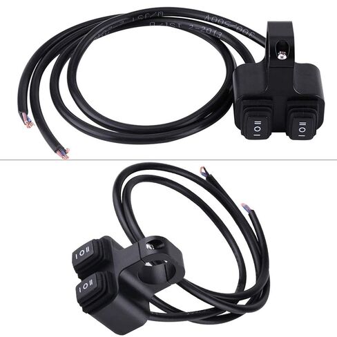 CNC Aluminum Alloy Motorcycle Handlebar Mount Headlight Spotlight 3 Way OnOff Dual Switch Motorcycle Handlebar Control Switch in Saudi Arabia