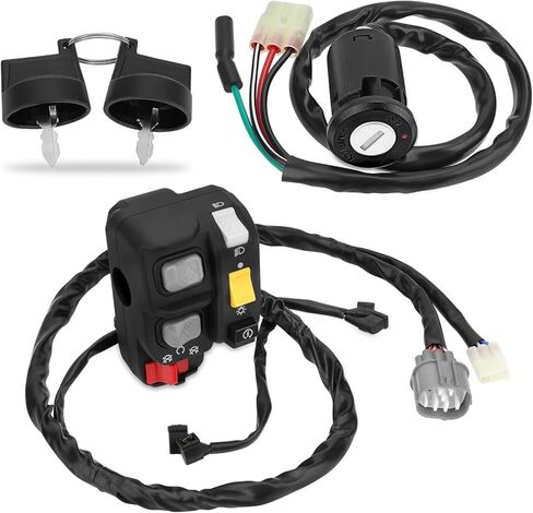 M MATI المقود ومفتاح التبديل لهوندا ريكون 250 ES TRX250TE 2007-2020 التحول الكهربائي 35140-HM8-B73 35140-HM8-B51 35100-HM8-000 in Kuwait