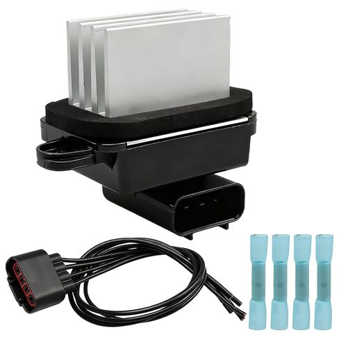 HVAC Heater Blower Motor Fan Resistor with Wiring Harness Compatible with Nissan Titan Armada Frontier Suzuki Equator Infiniti QX56 Replace # 27151-ZQ00A, 27151-ZT10A in Saudi Arabia