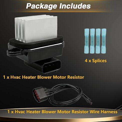 HVAC Heater Blower Motor Fan Resistor with Wiring Harness Compatible with Nissan Titan Armada Frontier Suzuki Equator Infiniti QX56 Replace # 27151-ZQ00A, 27151-ZT10A in Saudi Arabia