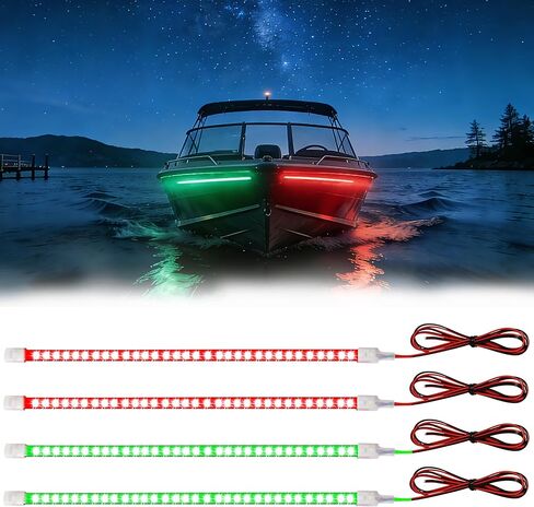 Blue Marine Led Boat Light Strip Night Fishing Courtesy Deck Cockpit Lighting For Pontoon Jon Boat,Kayak,Motor,Bass Boat,Jet Ski Trailer Interior Exterior Waterproof IP68 12V 24inch 60cm in Kuwait