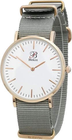Blekon Original Slip Through Women Watch – Perfect Weekender Watch with Durable Ultra Thin Alloy Case, Multicolor Nylon Straps, 40mm Indexed Dial – Long Lasting Battery Included in Saudi Arabia