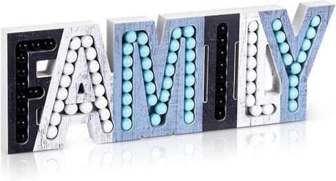 RattanView Love Sign for Desktop Wall Hanging Valentine's Day Block Word Monogram Decorative decor Freestanding Pink White Red Beaded for Valentines Home Decoration Wedding Gift in Saudi Arabia