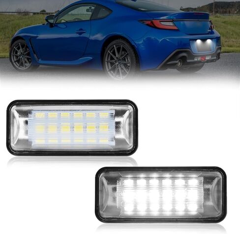 LED License Plate Light Compatible with 2013-2020 Subaru BRZ / 2011-UP Impreza Sedan & Wagon WRX, Replace OE 84912FG110 SU00302542 in Saudi Arabia