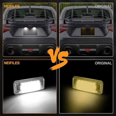 LED License Plate Light Compatible with 2013-2020 Subaru BRZ / 2011-UP Impreza Sedan & Wagon WRX, Replace OE 84912FG110 SU00302542 in Saudi Arabia