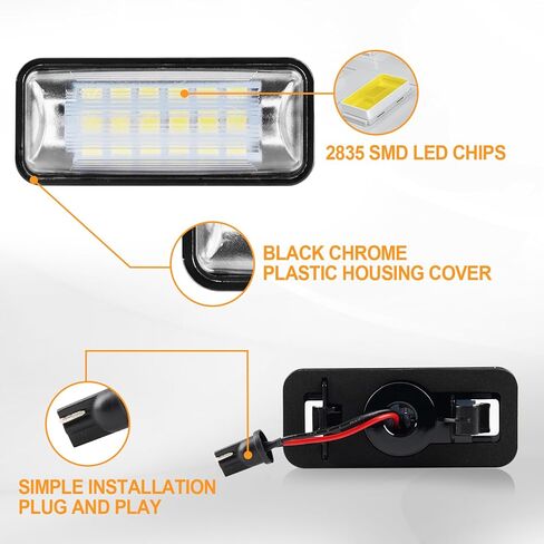 LED License Plate Light Compatible with 2013-2020 Subaru BRZ / 2011-UP Impreza Sedan & Wagon WRX, Replace OE 84912FG110 SU00302542 in Saudi Arabia