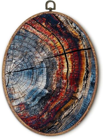 Hxlac Vintage Pink Cherry Blossoms Oval Wall Art Framed, Pink Sakura Flowers Oval Wall Decor, Cottagecore Floral Hanging Canvas Prints Wall Sculptures for Home Girl Bedroom Decor, 8.5x11.5 Inch in Saudi Arabia