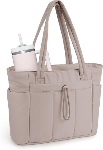 حقيبة عمل Wandering Nature للنساء، جيب كبير للزجاجات بسعة 40 أونصة، حجرة مبطنة للأجهزة مقاس 15.6 بوصة، للتنقل، الاستخدام اليومي in Kuwait