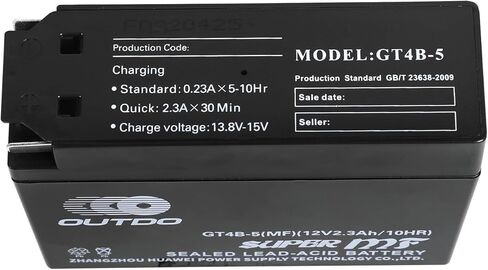 12V YT4B-5 GT4B-5 YT4B-BS Sealed AGM Battery for TTR50E, DRZ70, TTR90, JR50, TTR110, SR400, YJ50R Dirt Bikes Pit Bikes Motorcycle Scooter ATV - Maintenance-Free, Ready to Use in Saudi Arabia