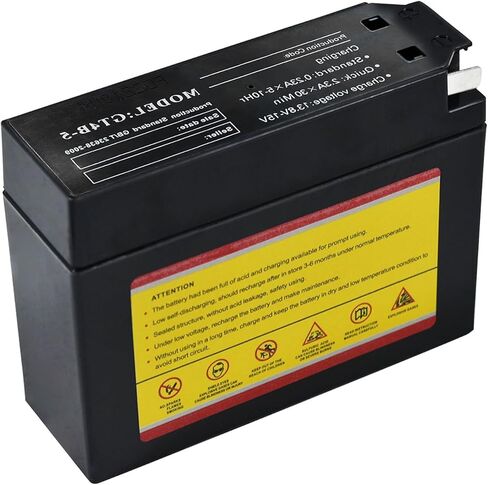 12V YT4B-5 GT4B-5 YT4B-BS Sealed AGM Battery for TTR50E, DRZ70, TTR90, JR50, TTR110, SR400, YJ50R Dirt Bikes Pit Bikes Motorcycle Scooter ATV - Maintenance-Free, Ready to Use in Saudi Arabia