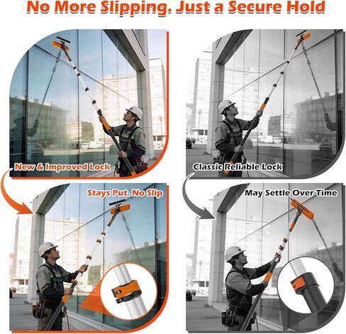 مجموعات منفضة سقف عالية 30 قدمًا مع عمود تمديد تلسكوبي 5-24 قدمًا - منظف شفرة المروحة، مزيل نسيج العنكبوت ومجموعة تنظيف النوافذ، فرشاة غبار قابلة للغسل للأسطح العالية والأسطح الزجاجية in Kuwait