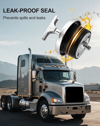 Oil Filler Cap with Chain Fit for 2 Inch Oil Filler Tubes Compatible with Cummins 855 N14 L10 M11 ISM Volvo Mack E6 Replace 107981 101322 5117362 in Saudi Arabia