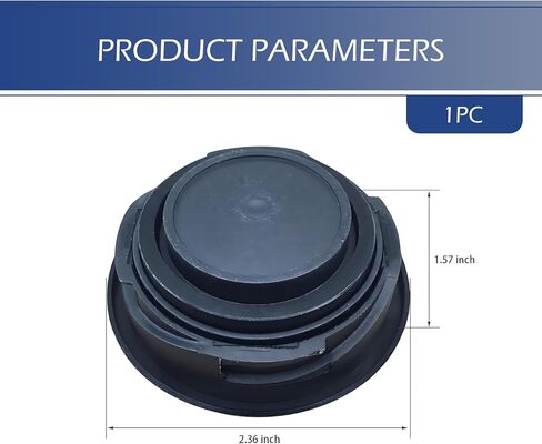 غطاء حشو زيت المحرك، غطاء غطاء حشو زيت محرك السيارة المضاد للتسرب، بديل OEM #06K103485A، متوافق مع أودي، سيات، سكودا، فولكس فاجن (أسود) in Saudi Arabia