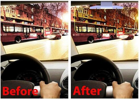 Anti-Glare Adjustable Car Sun Visor & Extender 2-in-1 for Day Night Driving Safety Sunshade in Saudi Arabia