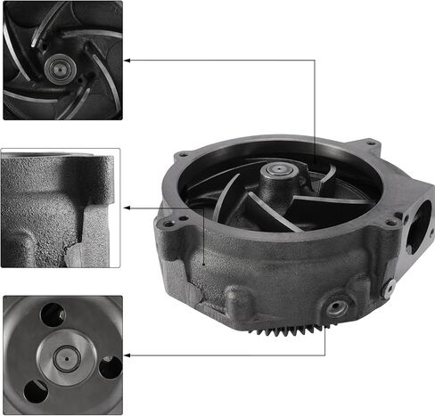 3362213 10R3326 10R2776 Water Pump (C&U Bearing) For Caterpillar CAT C9 C15 C16 C18 365C 385C 735 735B 740 390F 374F SR4 3406E 70342 10R6225 10R8660 2243237 2243238 2807374 336-2213 in Saudi Arabia