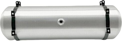 JSD 5.5 Gallons 8" x 26" Spun Round Aluminum Universal Gas Tank/ Fuel Cell Tank End Fill 3/8" NPT Outlet With Level Gauge in Saudi Arabia
