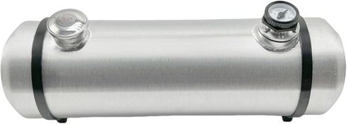 JSD 5.5 Gallons 8" x 26" Spun Round Aluminum Universal Gas Tank/ Fuel Cell Tank End Fill 3/8" NPT Outlet With Level Gauge in Saudi Arabia