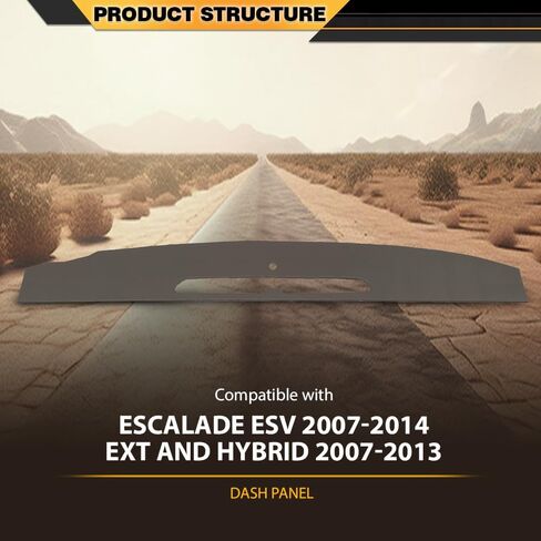 غطاء لوحة أجهزة القياس متوافق مع كاديلاك إسكاليد ESV 2007 2008 2009 2010 2011 2012 2013 2014 / EXT وHybrid 2007-2013 بني in Saudi Arabia