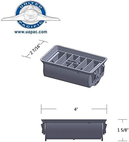 United Pacific Freightliner FLD Classic Heater A/C Vent/Chrome Plastic Dash Vent Grill in Saudi Arabia