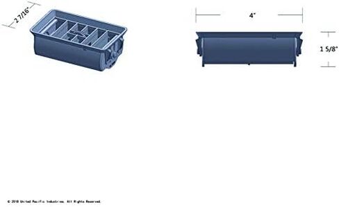 United Pacific Freightliner FLD Classic Heater A/C Vent/Chrome Plastic Dash Vent Grill in Saudi Arabia