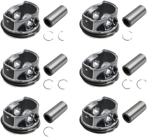 6pcs Piston Rings Set LR062617 AJ126 Compatible With F Pace XE Discovery 3.0L Engine in Saudi Arabia