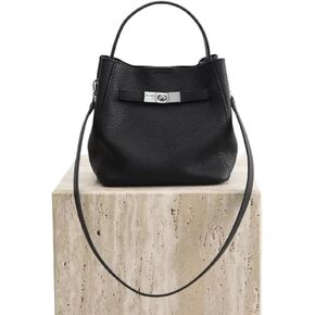 Leather Bucket Bag Handbag Shoulder Crossbody Bag HoboTotes Sling Lock Strap Satchel Large Capacity Versatile Luxury in Kuwait