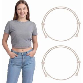 قطعتان من شريط علوي قابل للتعديل، شريط علوي مرن مانع للانزلاق للنساء، قميص وقلنسوة للحفلات والارتداء اليومي in Kuwait