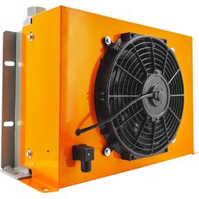 AH1417T-CA DC24V 150L/min Hydraulic Oil Cooler 2MPa 120W Hydraulic Air Cooler Air Cooled Oil Radiator Heat Dissipation in Kuwait
