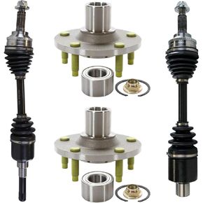 AutoShack Front CV Axle Shaft Left & Right + Wheel Bearing Hub Assembly Repair Kit Replacement for 2001-2008 Ford Escape 2005-2008 Mercury Mariner 2008 Mazda Tribute 2001-2006 Mazda Tribute 4-PC Kit in Saudi Arabia
