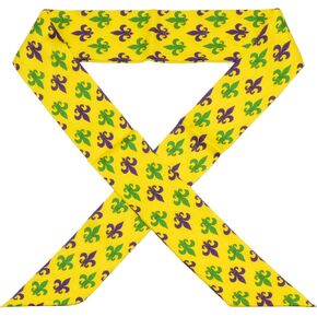 Lastclream ماردي غرا الأوشحة الشريطية للنساء الجاكار نسج ريترو حك وشاح من الساتان للشعر 50" in Kuwait