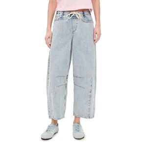 بنطال جينز نسائي برباط من طبقة بحرية in Kuwait