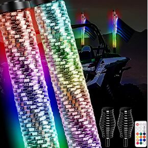 AUDEXEN 𝐋𝐈𝐅𝐄-𝐓𝐈𝐌𝐄 𝐖𝐀𝐑𝐑𝐀𝐍𝐓𝐘 LED قاعدة تثبيت زنبركية خفيفة لأضواء السوط، قاعدة تثبيت زنبركية للخدمة الشاقة للطرق الوعرة UTV ATV RZR Polaris 4X4 Sand Buggy Dune - قطعتان in Kuwait